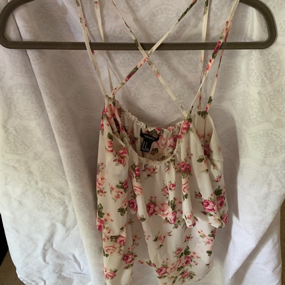 Pink rose tank